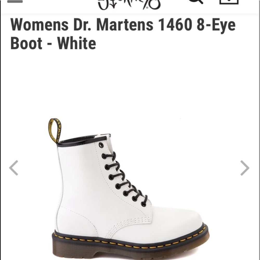 Combat boots white